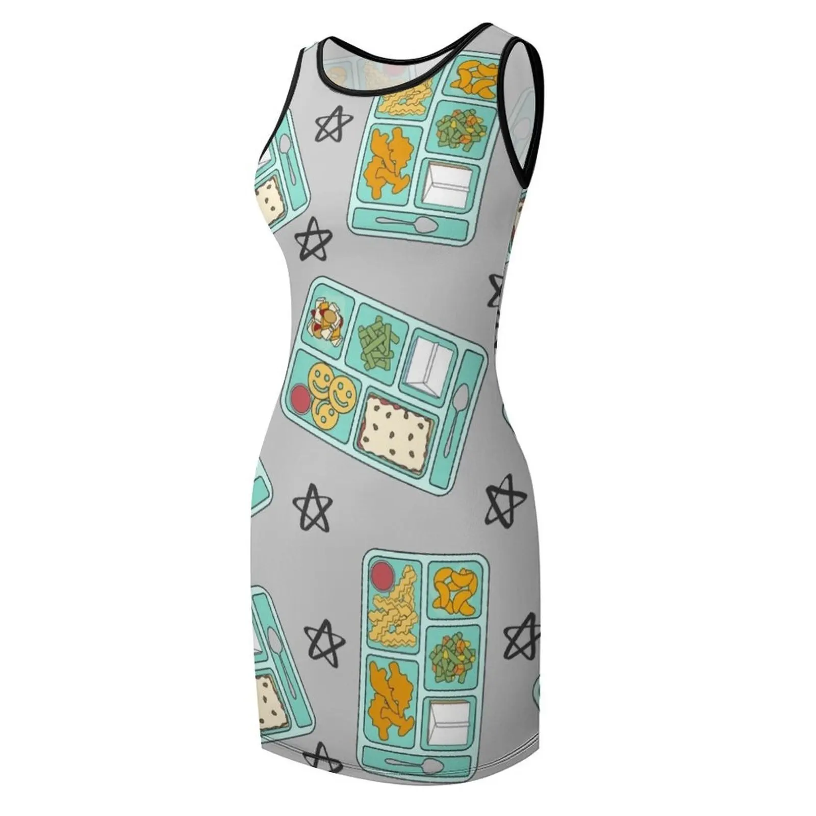 Lunghi scolastici retrò Vestito estivo senza maniche Abiti moda donna per il ballo di fine anno Abito da festa di lusso da donna