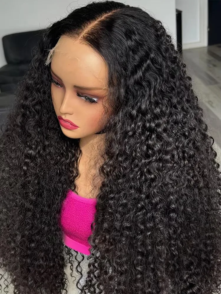 250 Density Deep Wave 13x6 HD Lace Frontal Wig Brazilian 40Inch 13x4 Water Wave Curly Lace Front 100% Human Hair Wigs  5x5 Glueless Wig For Women