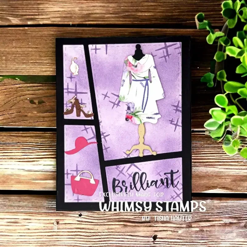 Butterfly Wishes and Fashion Dress Metal Cutting Die And Stamps Scrapbooking DIY Decoration Craft Embossing Stencil