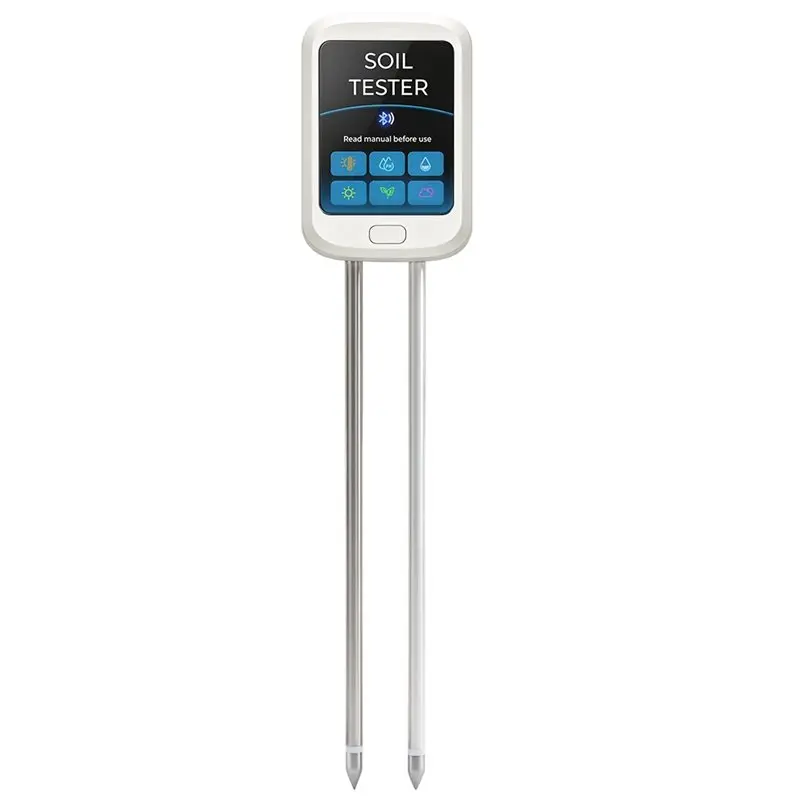 ABLN-6-In-1 Bluetooth Soil PH Tester EC Moisture Meter APP Logger Rechargeable Smart Plant Monitor For Garden Indoor Outdoor