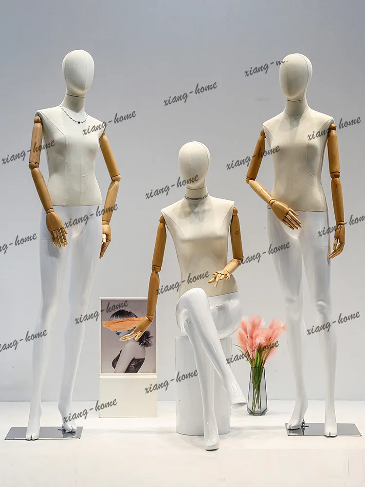 PG high-end window clothing store model props female full body standing model combination sitting model display mannequin