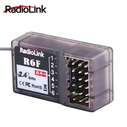 RadioLink R6F 2.4Ghz 6CH High Quality 2018 RC Receiver Accessories For RC6GS RC4GS RC3S RC4G T8FB Transmitter Hot Sale RC Receiv