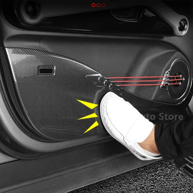 

For BYD Yuan Plus Atto 3 2021-2025 Car Stainless Steel Door Protector Pad Anti Kick Pad Mat Decoration Accessories Cover