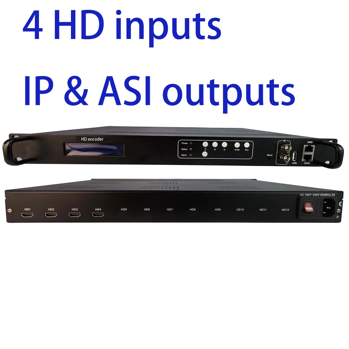 free shipping 4 HD to IP/ASI encoder,  HD input and IP/ASI output, HD to IP encoder, HD to ASI encoder,  reasonable price