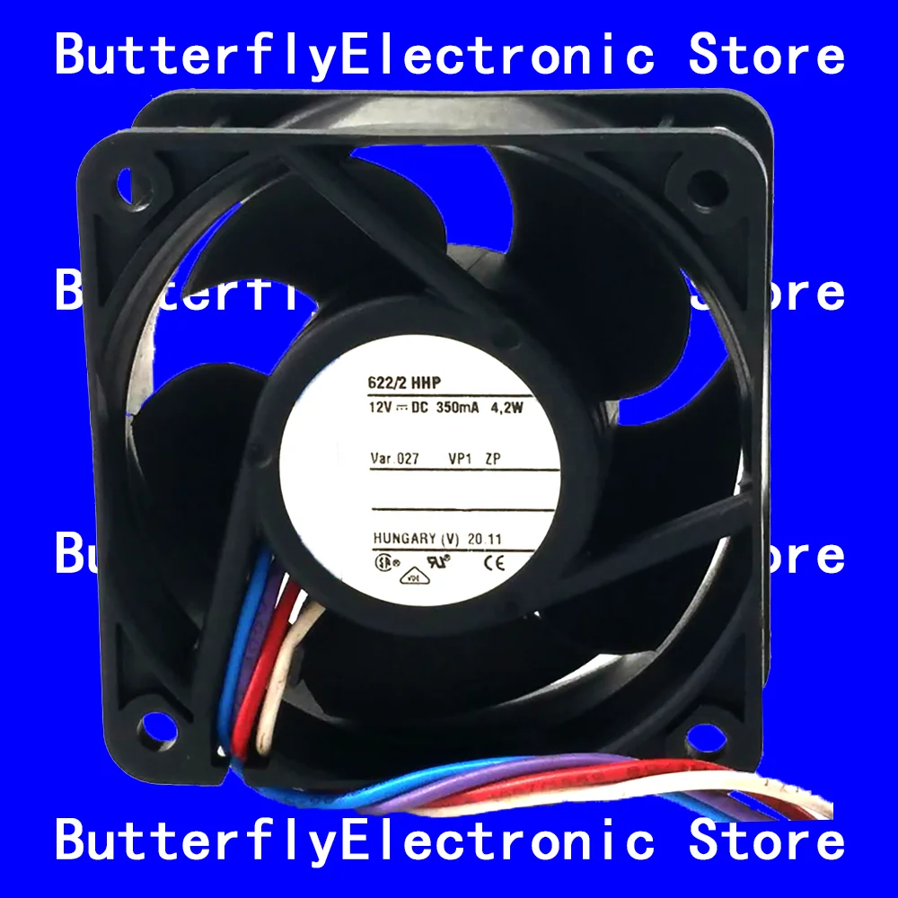 NEW ORIGINAL 622/2HHP 622/2 HHP 12VDC 4.2W COOLING FAN 6025 6CM 60*60*25MM