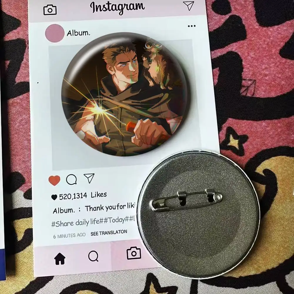 Dungeon C-Crawler Carl Club  Laser Badge Creative Pins Brooch for Bag Clothes Hat Decor Gifts Fans Collect