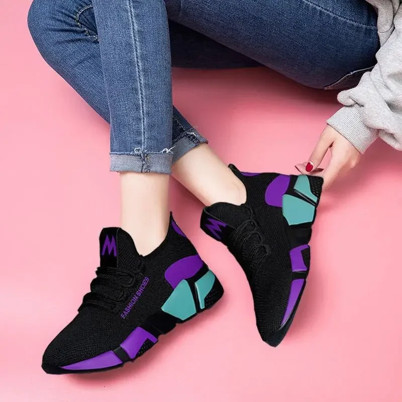 New 2024 Shoes for Women Summer Breathable Ladies Lace Up Sports Platform Sneakers Women Walking Designer Shoes Zapatos De Mujer