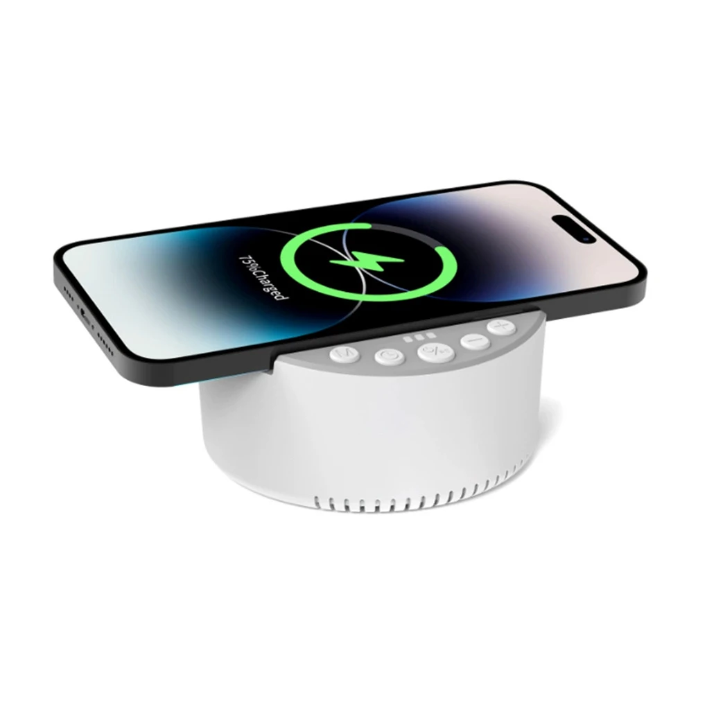 Mini Portable White Noise Bluetooth Speaker Sleep Aid Bluetooth Soundbar 15W Wireless Charging Music Box Support Timed Shutdown