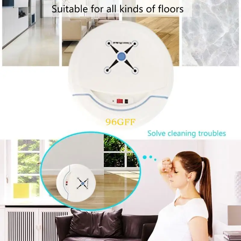 96GF Auto Robot Vacuum Cleaner Quick Recharged Sweeping/Vacuuming/Mopping Recharge
