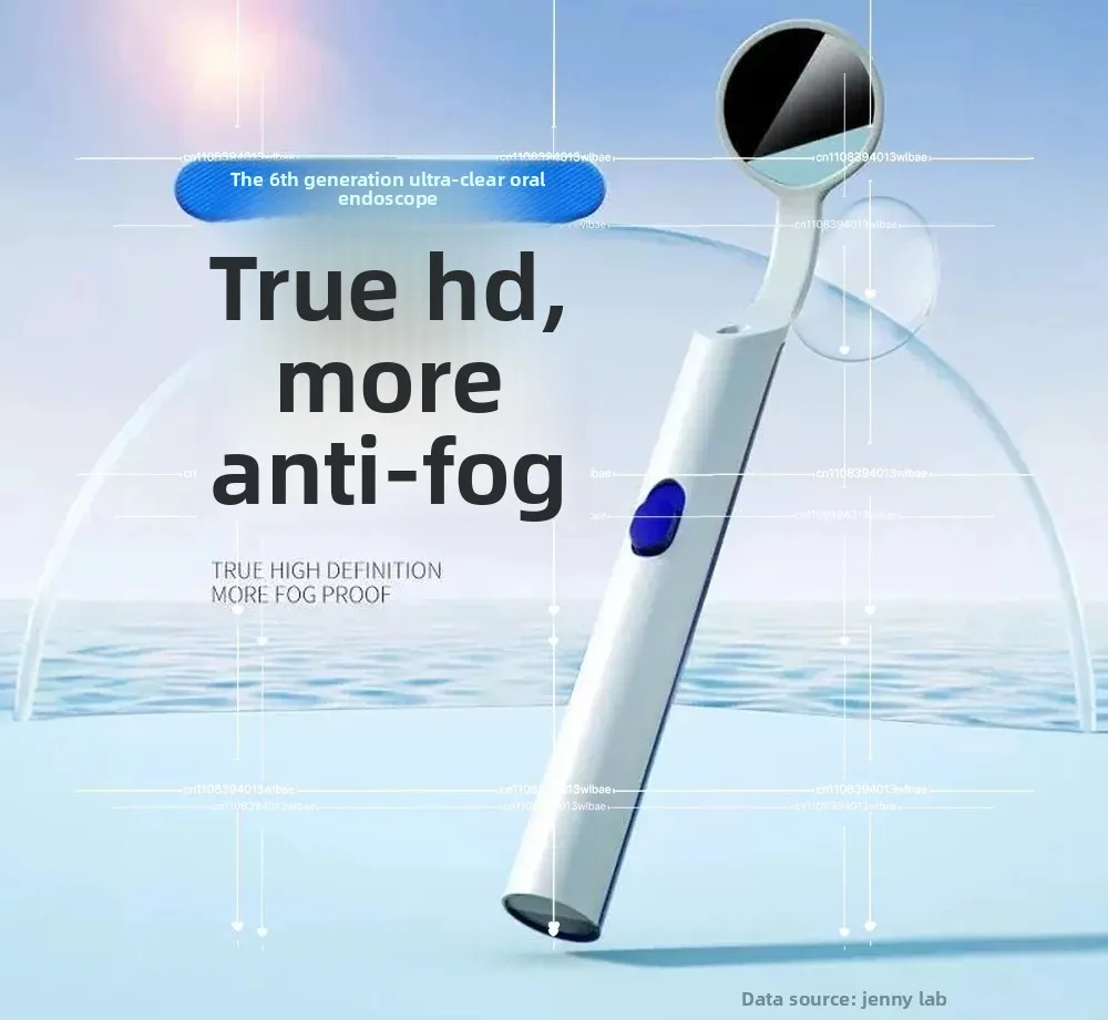 LED Dental Oral Inspection Mirror with Light, Anti-Fog Magnifying Intraoral