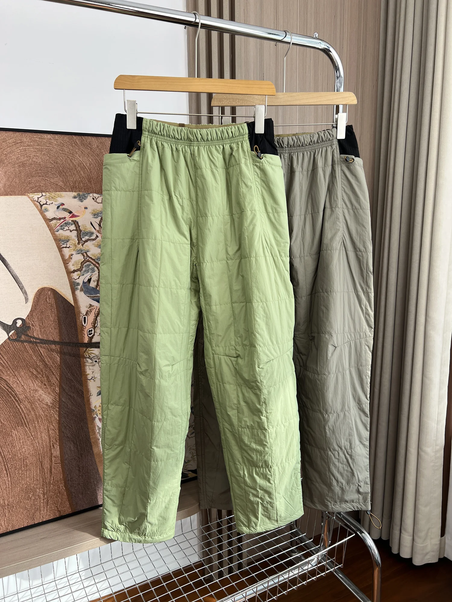 

Men's Winter Outdoor Thermal Cotton Spor Casual Pants Water-Resistant Straight Leg mid Waist Comfortable Warm Trousers