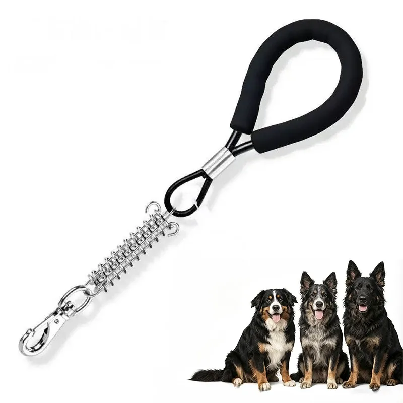 

40cm Short Large Dog Leash Spring buffer Big Dog Lead One step traction rope Explosion-proof dogs belt Comfortable foam handle