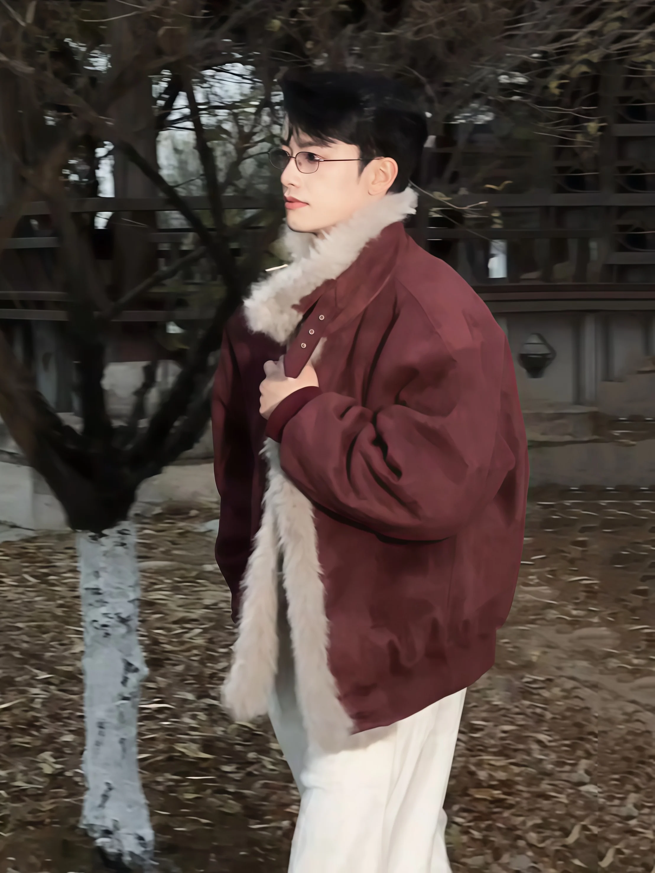 Fashion Fur Integration Short Padded Cotton Jacket Men 2025 Winter New High-End Parkas Trendy Warm Jackets Handsome Cotton Coats