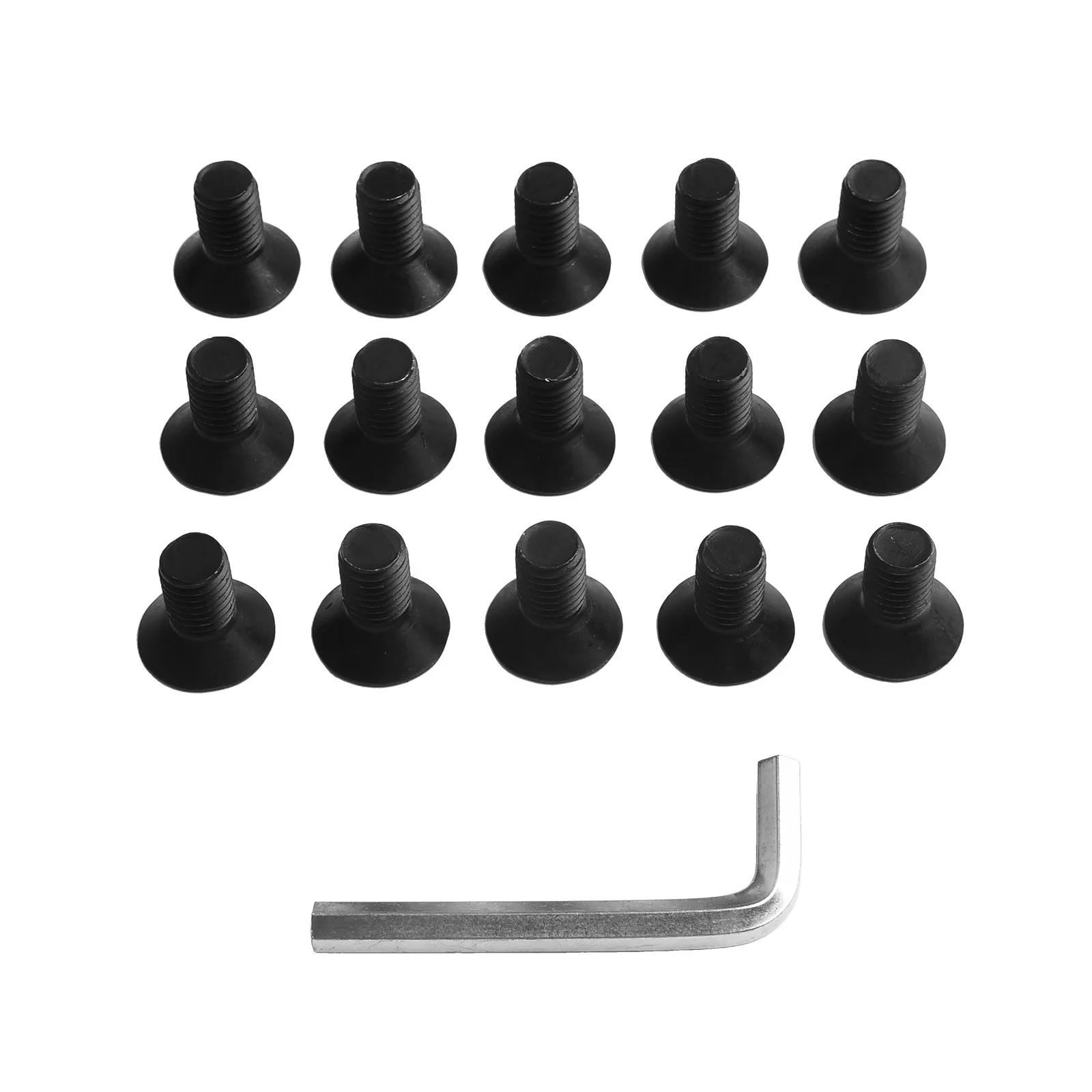 Brush Cutter and Grass Trimmer Head Screws Kit with 15 Screws and 1 Wrench for Robust Replacement and Efficient Cutting