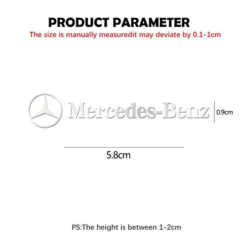 ثلاثية الأبعاد شعار معدني ملصق سيارة الديكور الداخلي التصميم الشارات لمرسيدس بنز AMG الفئة W205 W203 GLC GLK W206 W220 A180 W211