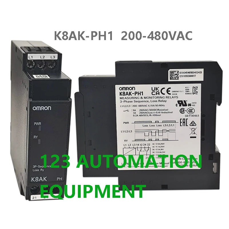 Authentic New Omron K8AK-AS2 LS1 TH11S PA2 PM2 PW2 PH1 PM1 Relays Monitoring Relay view 6