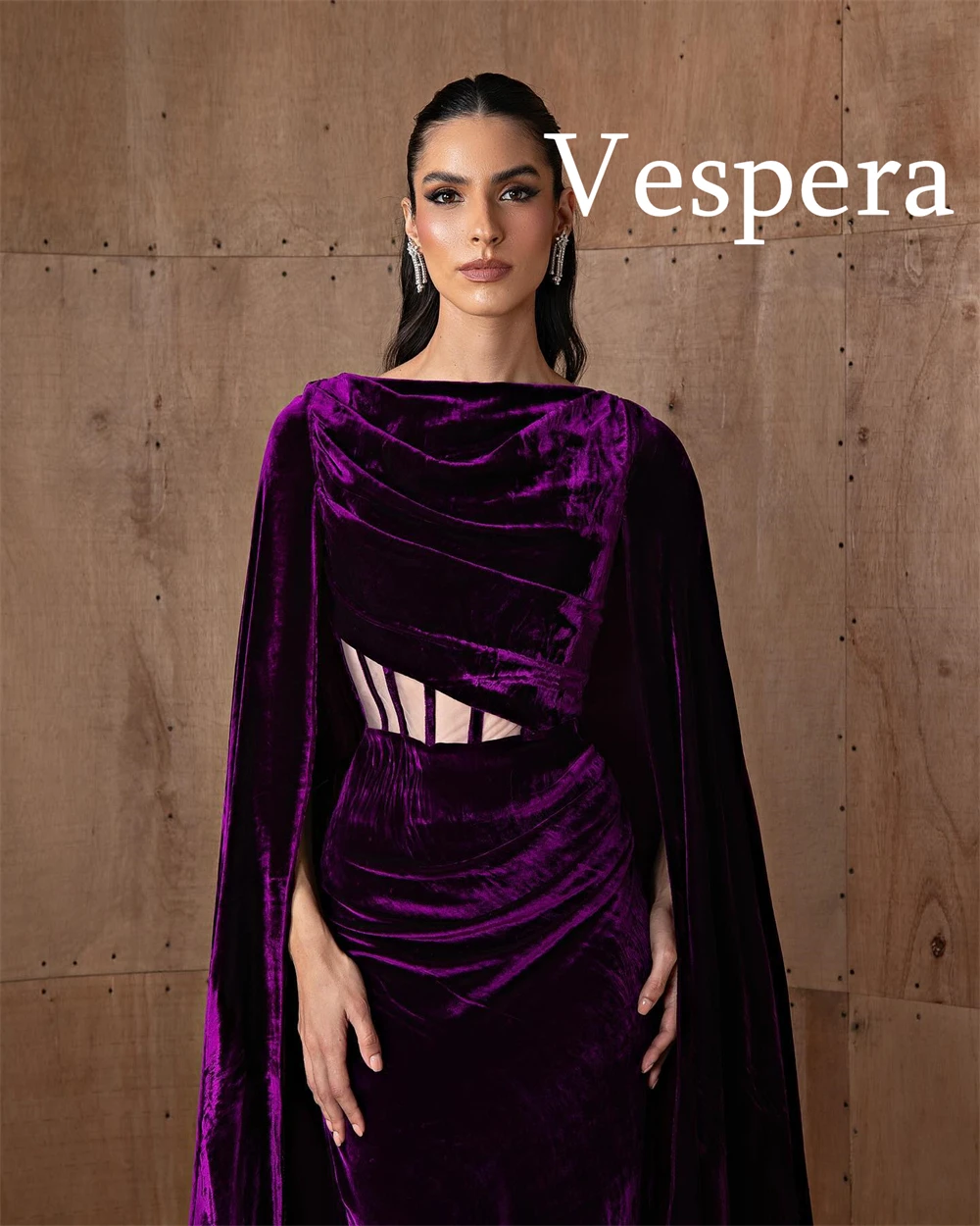 Customized Temperament Velour Evening Dresses High Quality Watteau Train Homecoming Dresses Luxury Special Occasion Gowns