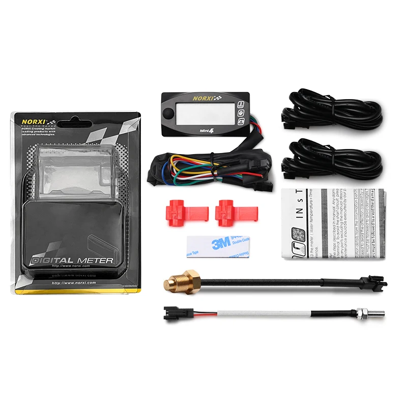 koso painel da 150 digital Cylinder Head Temperature Oil Temperature Voltage Time norxi Mini 4 in 1 Quad meter