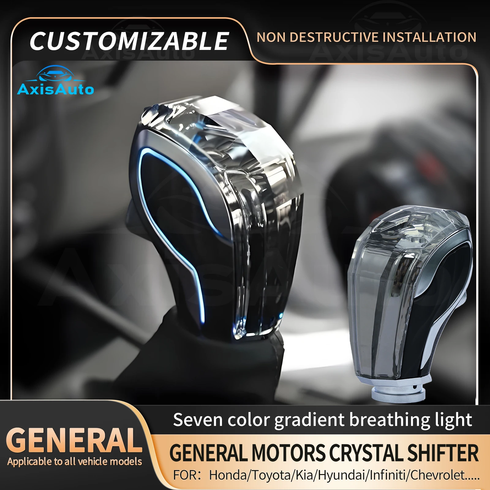 

Car Accessories Universal Crystal Shift Lever Knob For Honda/Toyota/Kia/Hyundai/Infiniti/Buick/Chevrolet/Ford/Nissan/Cadillac