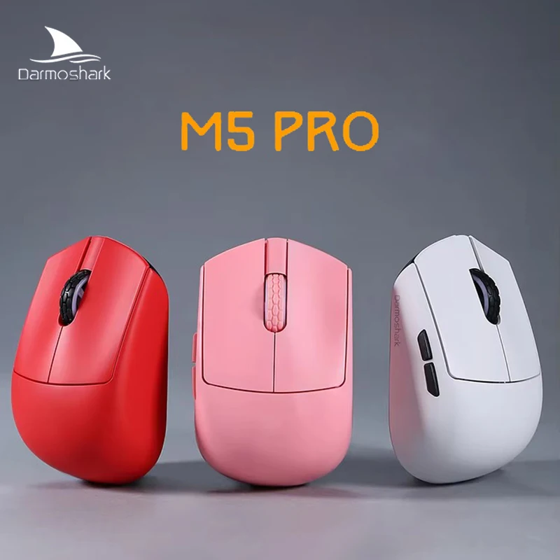 New M5 Pro Trimode Gaming Mouse Gaming Sensors Ergonomic Structure Finger Grip Lightweight Design For Boys Christmas Gifts