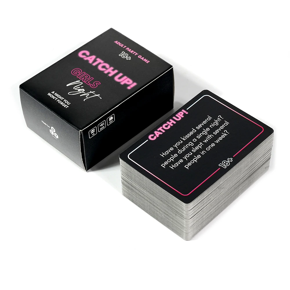 Catch Up! Card Game Girls Night 18+ Party Game Spicy Thought Provoking Conversation Starters for Fun Girls Nights Party