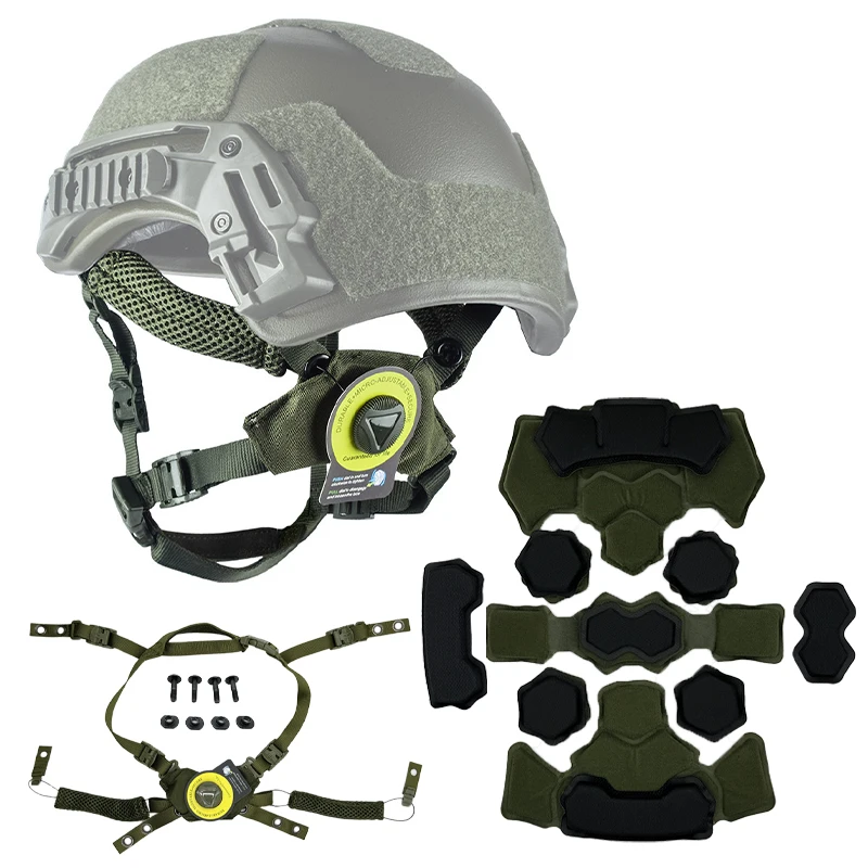 

Fourth Generation Wendy Helmet Suspension System Helmet Lanyard FAST MICH Outdoor Hunting BK/DE/RG Helmet Accessories