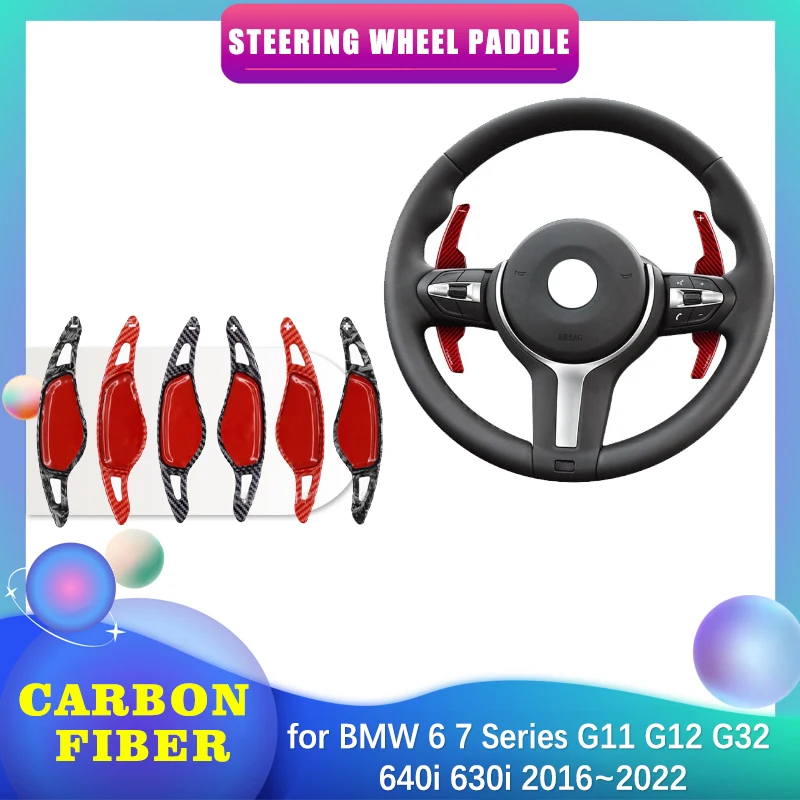 

Car Steering Wheel Paddle for BMW 6 7 Series G11 G12 G32 640i 630i 2016~2022 ABS Shifter Gear Shift Extension Part Accessories