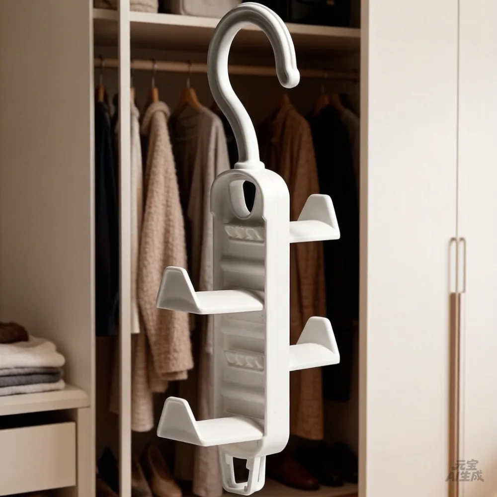Multifunktionaler Spurloser Hängetaschenhalter Kleiderschrank-Aufbewahrung Nicht Perforierter Türhaken Kleider- & Hutorganizer – Detail 1