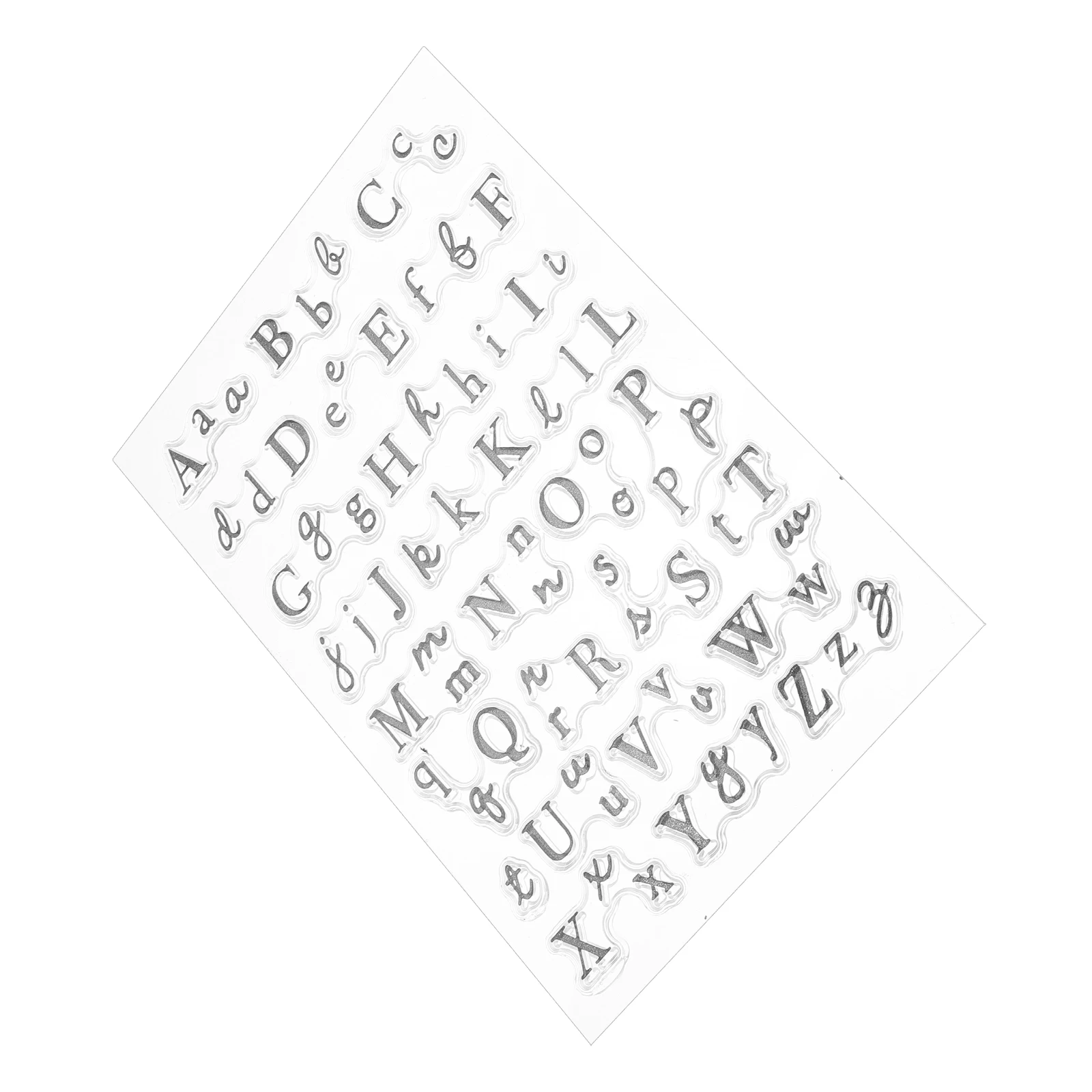 

Transparent Silicone Stamps for Scrapbooks Cards Handmade Journals Alphabet Theme Craft Decorative Art Supplies Reusable Soft