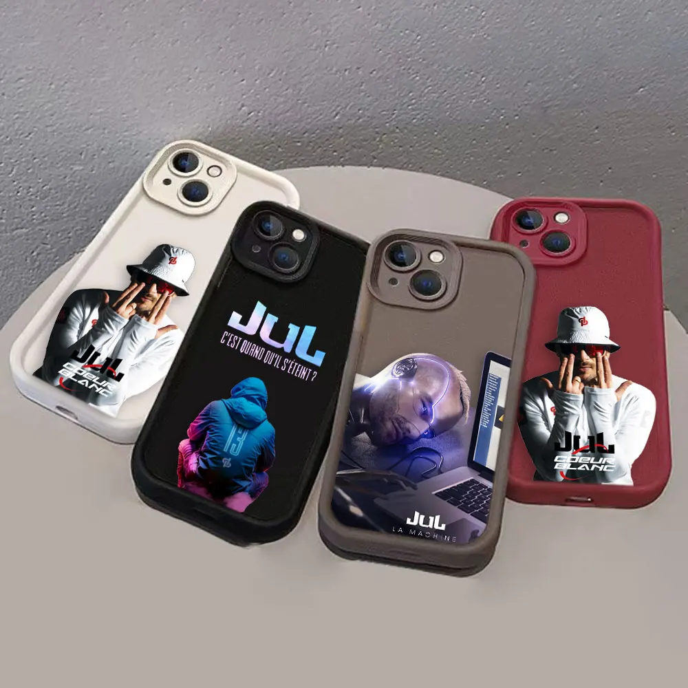 

France Hot Rapper Singer JuL Cover Phone Case For VIVO V23 V23E V25 V27 V27E V29 V30 V30E V40 X60 X70 X80 X90 X100 S12 Case Capa