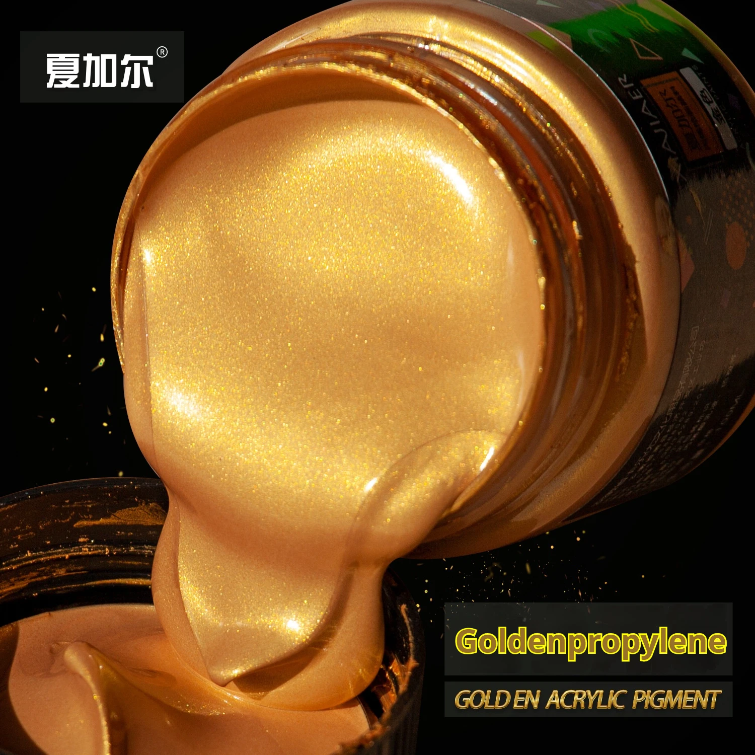 100ML/300ML Flasche Gold Silber Rosa Chagall Acrylfarbe Feine Kunstmalerei Graffiti DIY Kunstbedarf