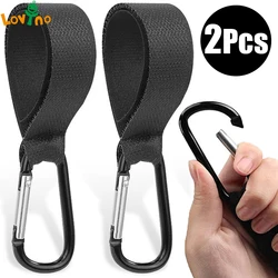 4/1pcs Baby Stroller Hook Clip Aluminum Alloy Carabiner Cart Organizer Diaper Bag Shopping Pram Hook Hanger Stroller Accessories