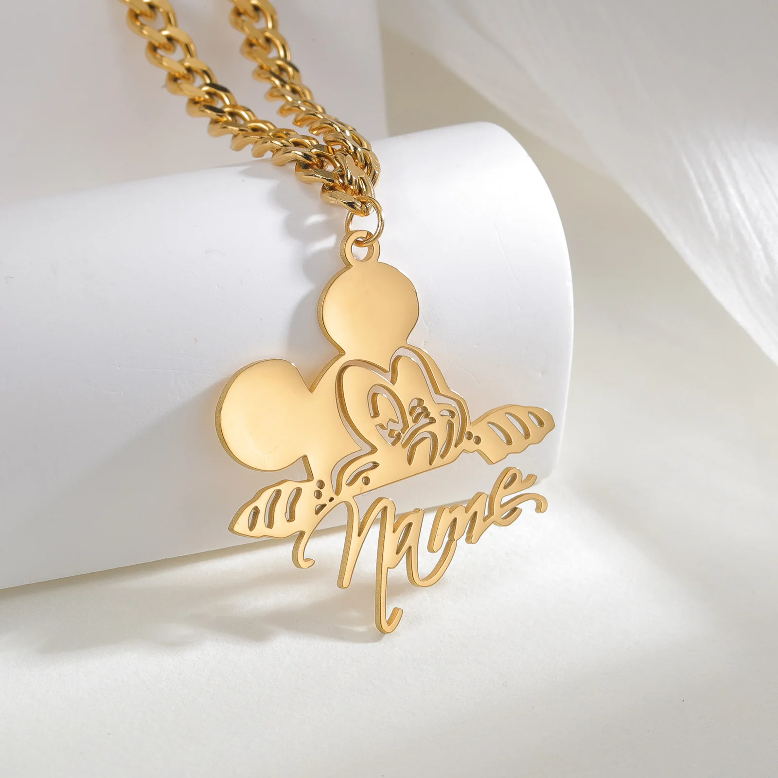 

MINISO Disney Necklace Custom Brand Necklace High Quality Necklace Disney Elements Kids Necklace Custom Children's Day Gifts