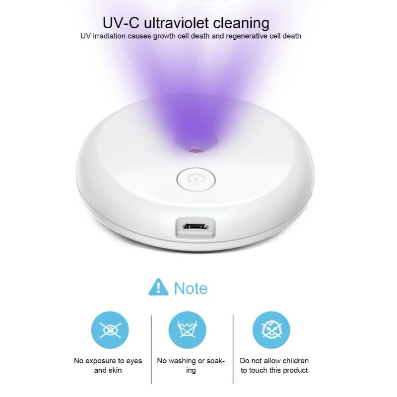 UVC LED Toilet Lamp Portable USB Charging Automatic Induction UV Light For Home Bathroom
