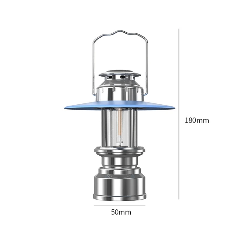 Old LED Camping Lantern With 1000mAh Rechargeable Battery And Adjustable Brightness