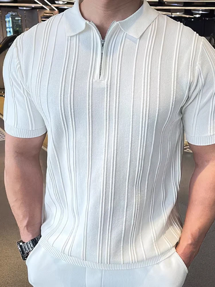 

Summer New Men's Fitn Running Training Clothes Knitted ort Sve T-irt Comfortable Breathable Sportswear Polyester Fiber