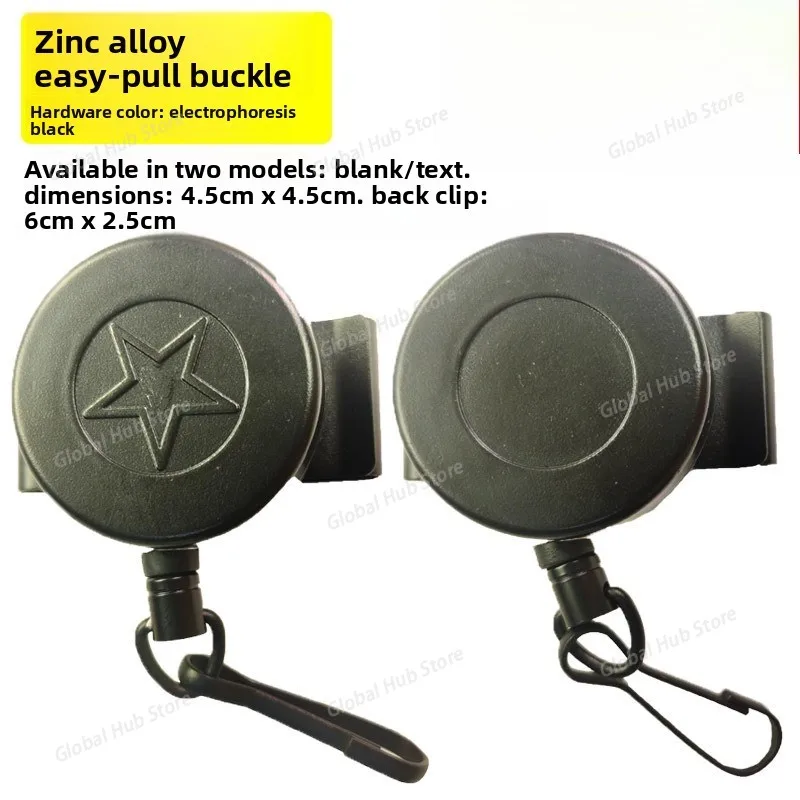 Metal Retractable Gun Steel Anti-Loss Security Buckle Alloy Extension Clip Summer Winter Spring Autumn Ready Stock No Customi