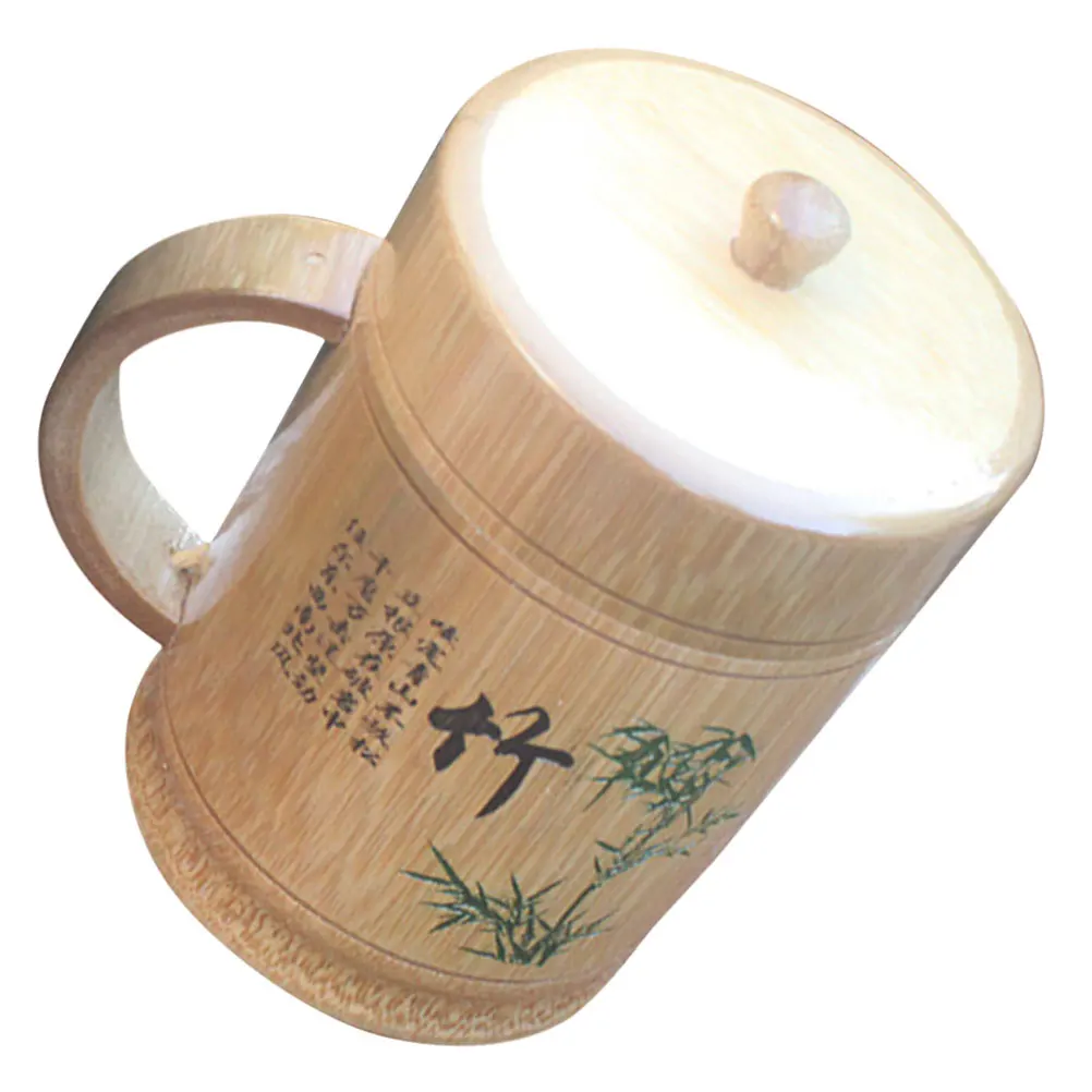 

Water Bamboo Tea Creative Kitchen Chinese Style Teaware Retro Mug Portable Design Daily Drinking Needs Bamboo Water Cup