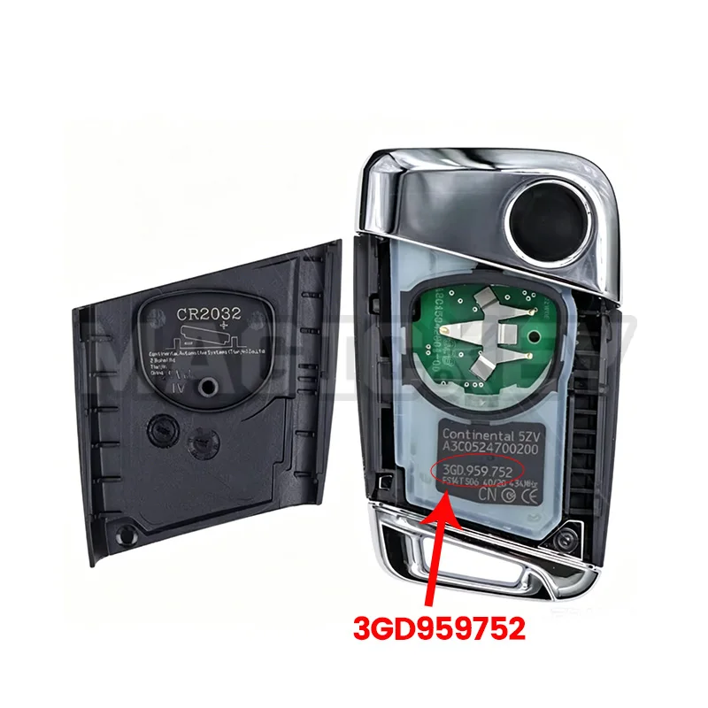 Original 3GD 959 752 5C/MQB49 Chip 434MHz Proximity Car Remote Key For VW Volkswagen Magotan Passat B8 Superb A7 2019 Oct No Log