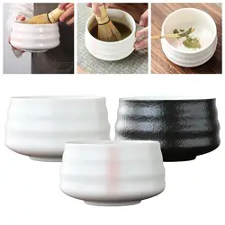 Traditional Ceramic Tea Matcha Bowl Durable Handmade Green Tea Maker Cup for Japanese Matcha Preparation Kitchen Supplies