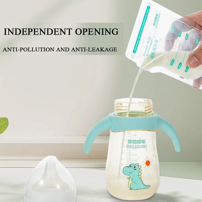 جديد 10 قطعة حقيبة تخزين حليب الثدي المتاح 100 مللي قدرة حقيبة تخزين الحليب المجمد BPA الحرة