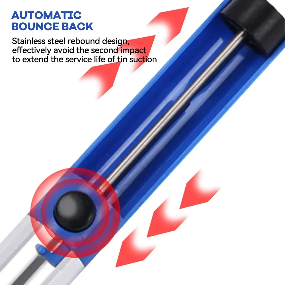 회로 기판 작업을 위한 내열성 팁과 수동 진공 펌프를 갖춘 정밀 납땜 제거 건