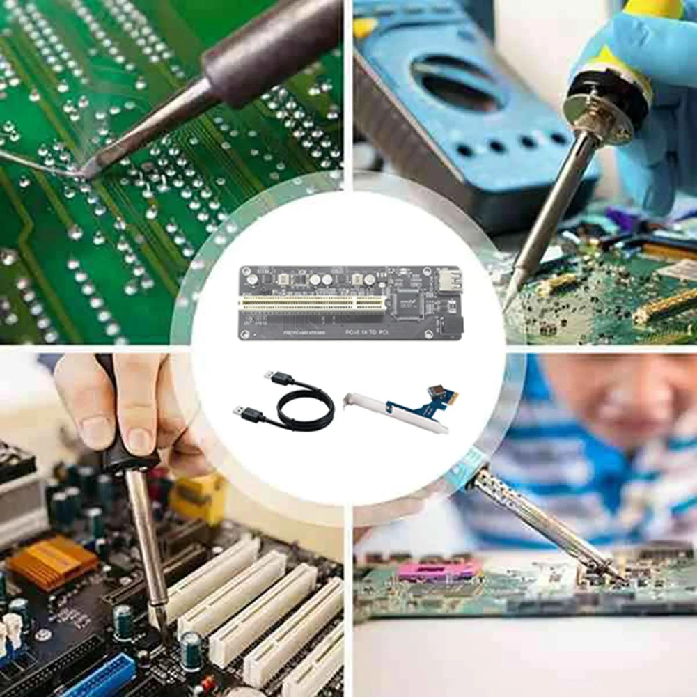 PCI-E to PCI Expansion Adapter Card ASM1083 Support Capture Card Sound Card Parallel Card Golden Tax Card