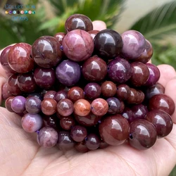 6/8/10/12mm Natural Stone Beads Sugilite Round Spacer Loose Beads For Jewelry Making Beadwork DIY Bracelet Necklace 15‘’