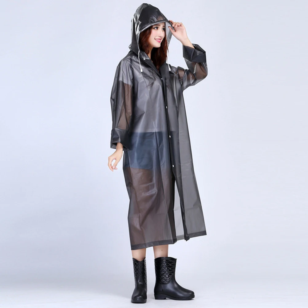 

Thickened EVA Raincoat Suit Plastic Ponchos for Adults Gear Women Fashion Jacket Waterproof Cover Rainwear