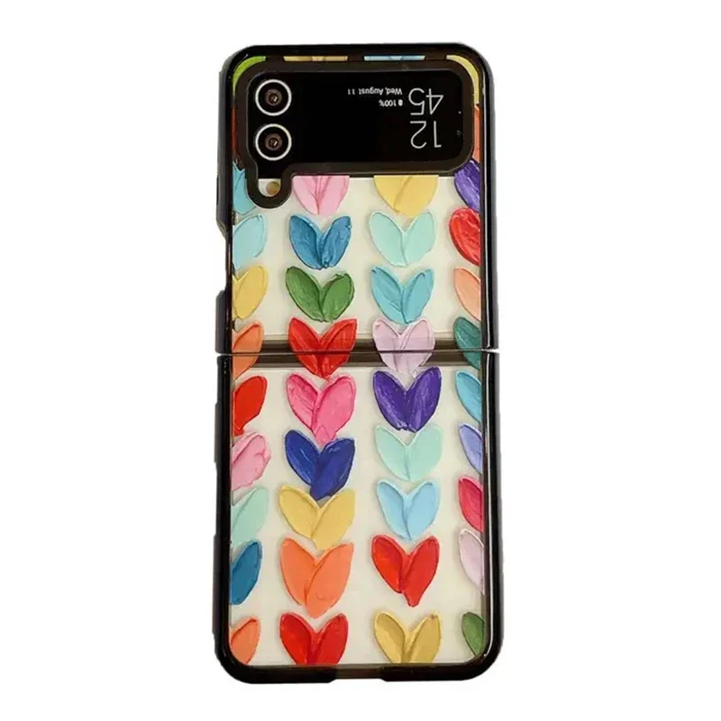 Fashion Phone Case for Samsung Galaxy Z Flip 6 5 4 3 Back Cover for ZFlip 6 Protective Hard Case Shell