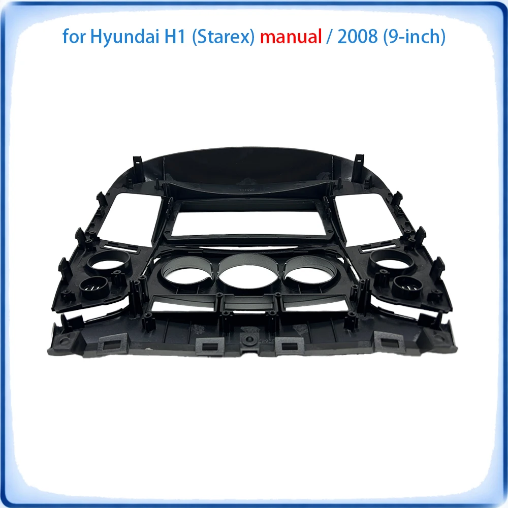 Car Radio Fascia Frame For Hyundai H1 Starex Manual 2008-2012 9 inch Wiring Harness Power Cable Car Accessories Plug & Play