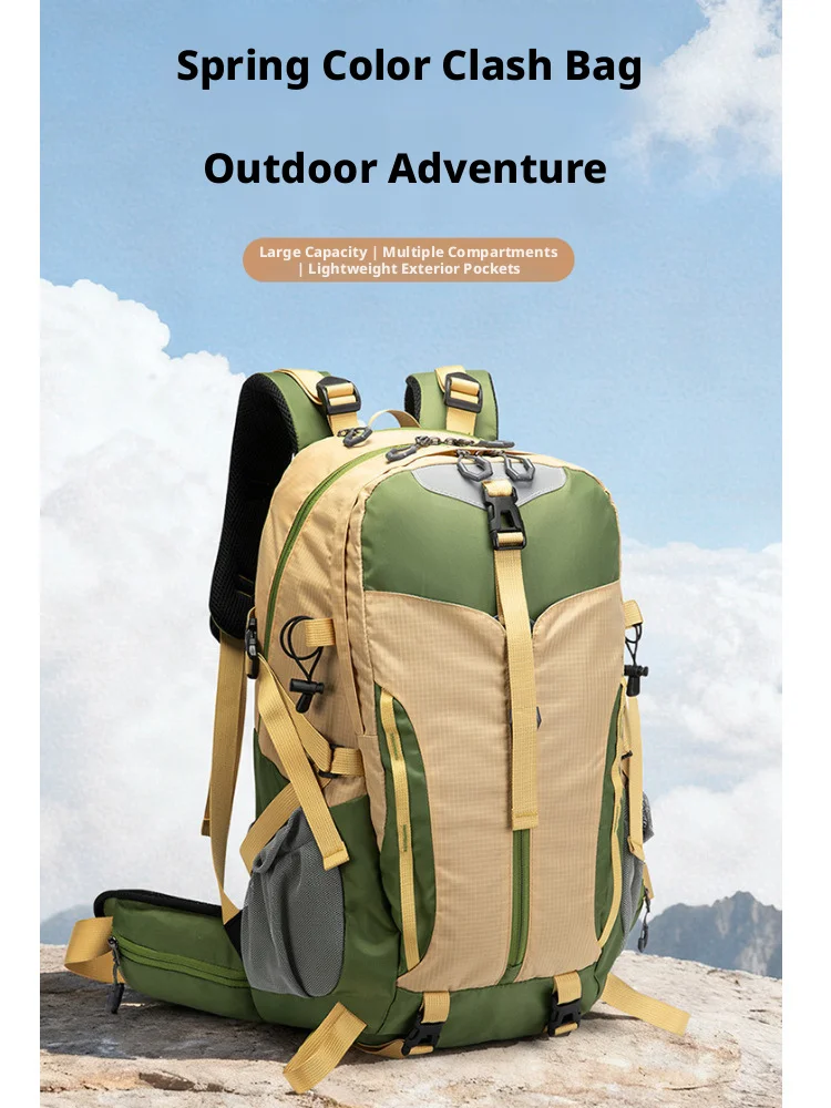 

Hiking 40L backpack hiking bag travel bag large capacity sports cycling leisure backpack with rain cover included outdoor sports