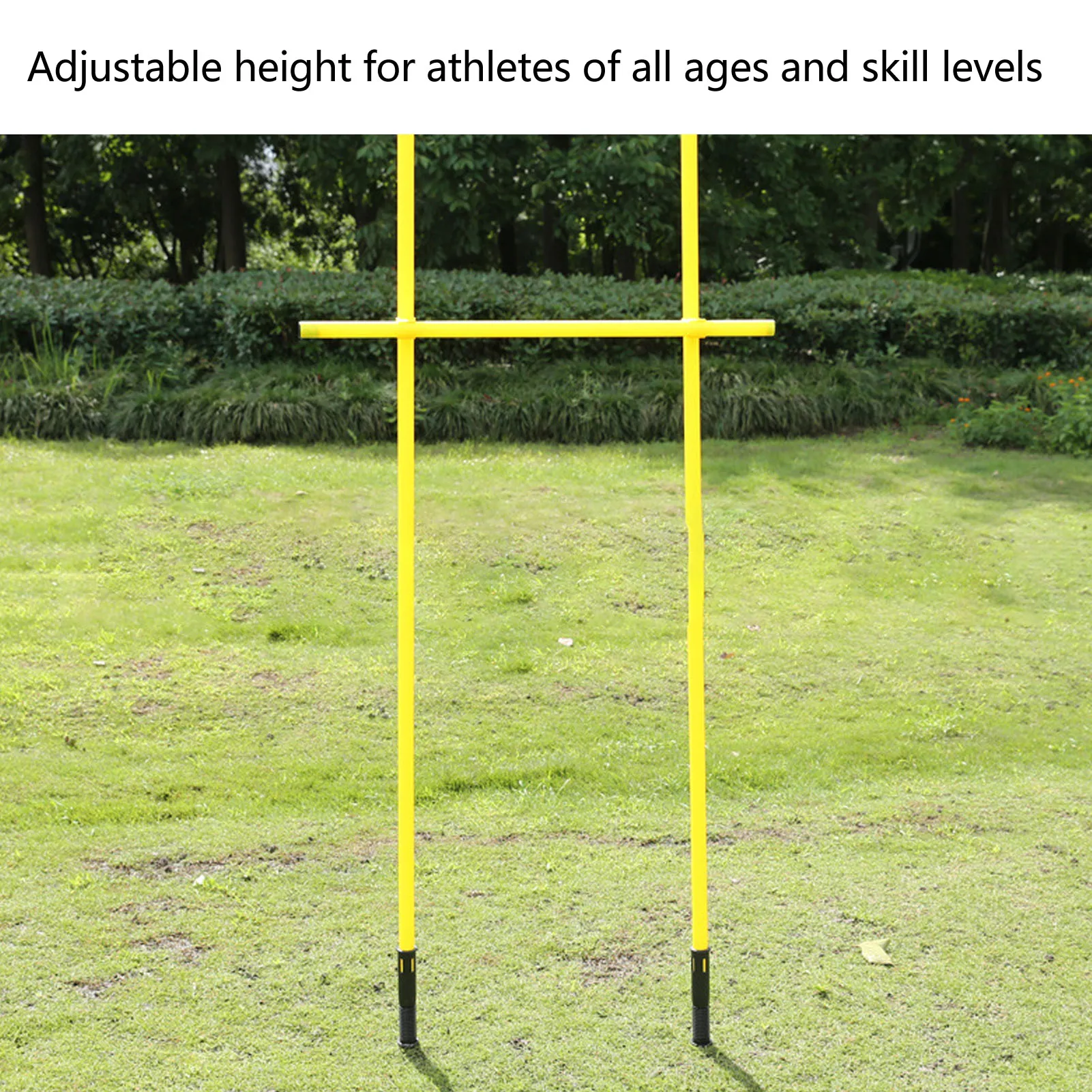 Juego de postes de fútbol, postes amarillos, postes de entrenamiento de 1,5 m, postes deportivos de entrenamiento de fútbol con hebillas de Base