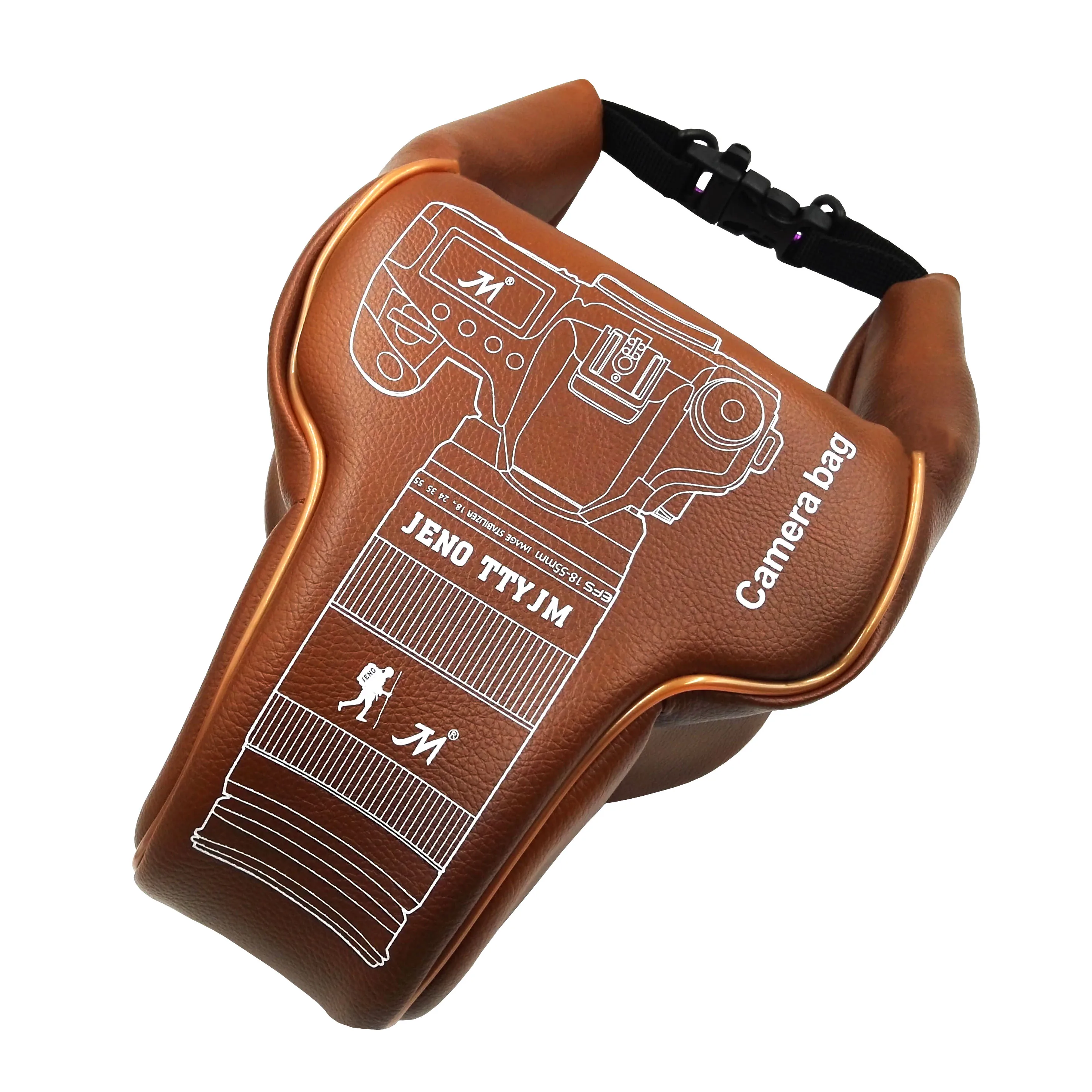 Водонепроницаемая водонепроницаемая сумка для хранения объектива камеры из ПУ/ткани для Canon Nikon Sony Pentax Fujifilm DSLR Camera @